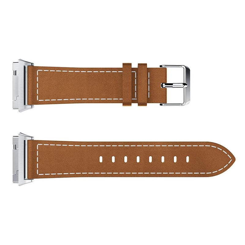 For Fitbit Ionic | Stitched Leather Band | 3 Colors Available