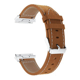 For Fitbit Ionic | Stitched Leather Band | 3 Colors Available