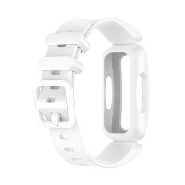 For Fitbit Ace 3 | White Plain Silicone Band