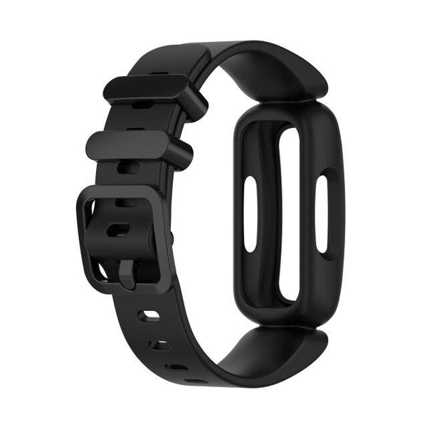 For Fitbit Ace 3 | Black Plain Silicone Band