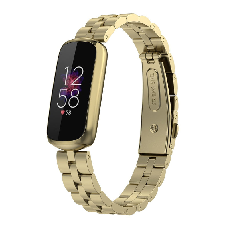 For Fitbit Luxe | Classic Steel Band | Gold
