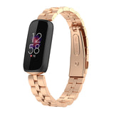 For Fitbit Luxe | Classic Steel Band | Rose Gold