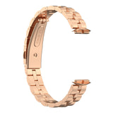 For Fitbit Luxe | Classic Steel Band | Rose Gold