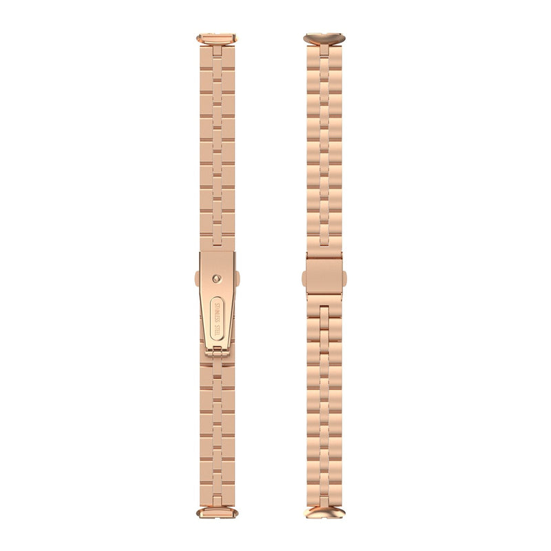 For Fitbit Luxe | Classic Steel Band | Rose Gold