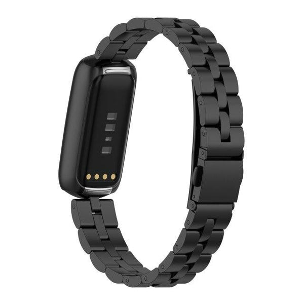 For Fitbit Luxe | Classic Steel Band | Black