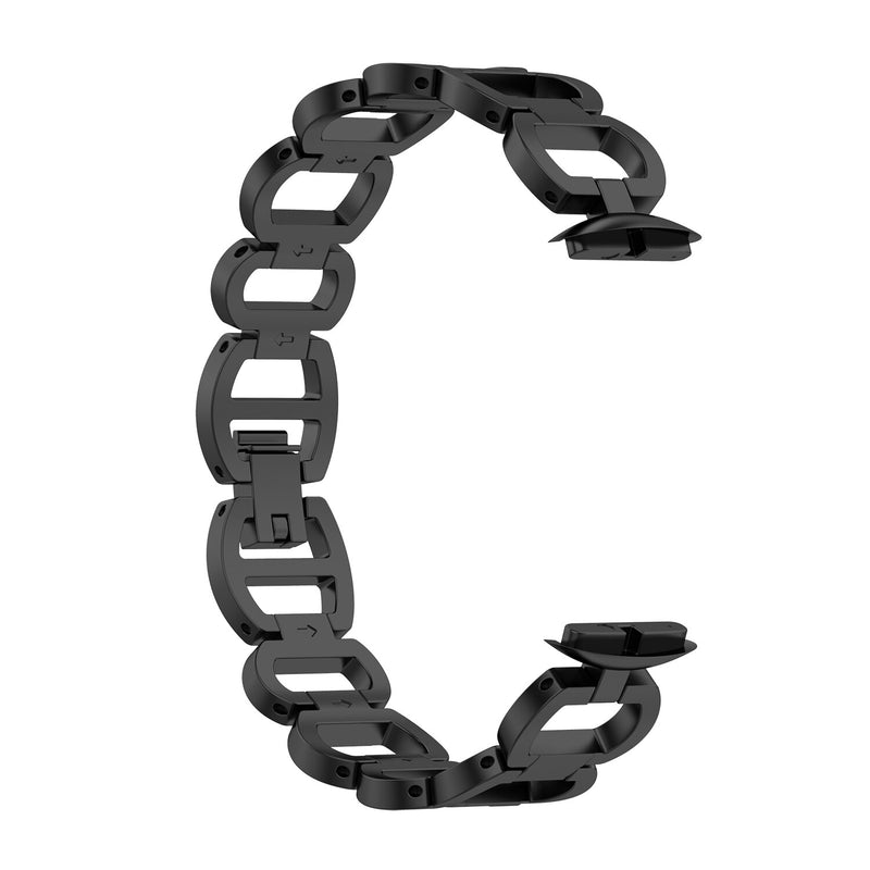 For Fitbit Luxe | Glamorous Steel Band | Black