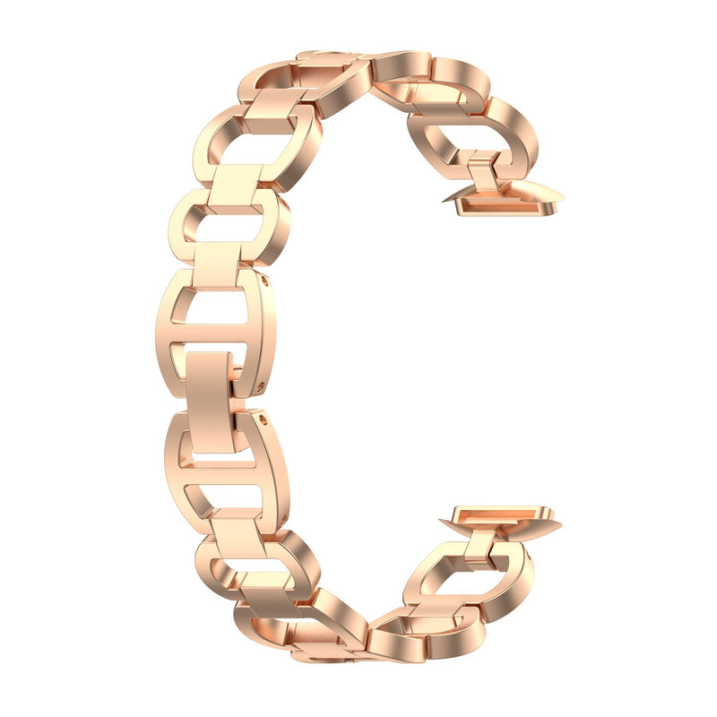 For Fitbit Luxe | Glamorous Steel Band | Rose Gold