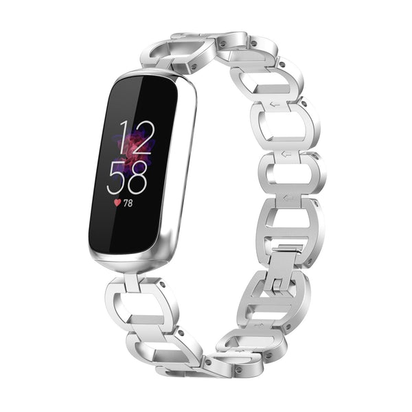 For Fitbit Luxe | Glamorous Steel Band | Silver