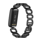 For Fitbit Luxe | Glamorous Steel Band | Black