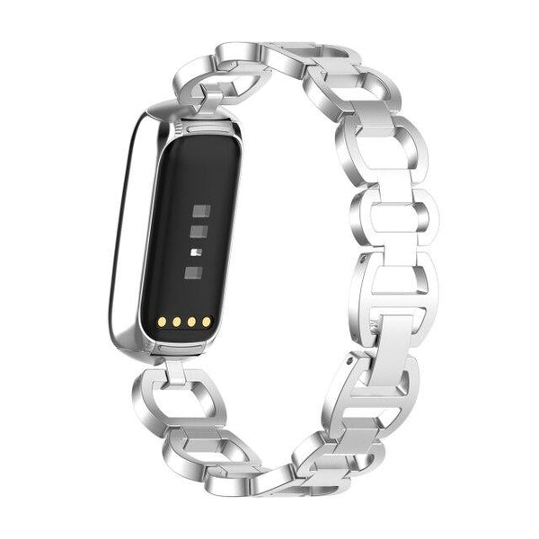 For Fitbit Luxe | Glamorous Steel Band | Silver