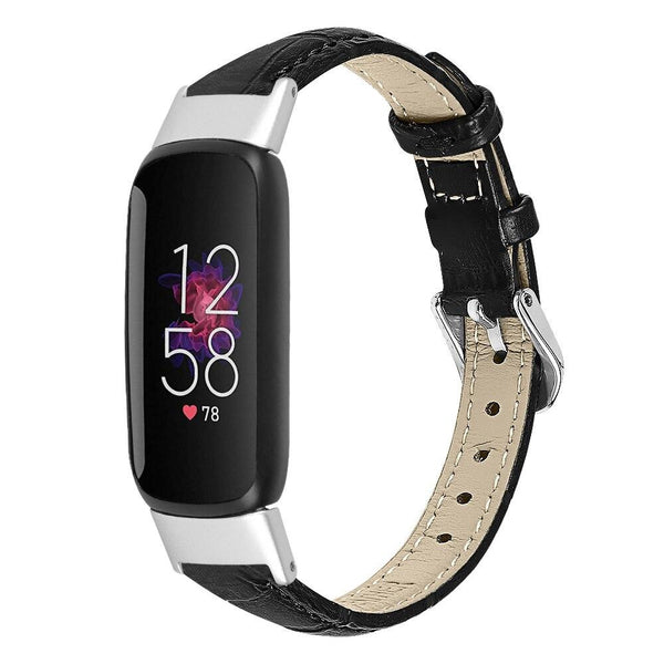 For Fitbit Luxe | Premium Leather Band | Black