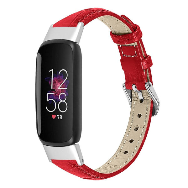 For Fitbit Luxe | Premium Leather Band | Red