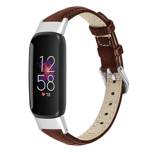 For Fitbit Luxe | Premium Leather Band | Brown