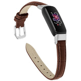 For Fitbit Luxe | Premium Leather Band | Brown