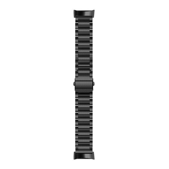 For Fitbit Charge 5 & Fitbit Charge 6 | Black Classic Steel Band