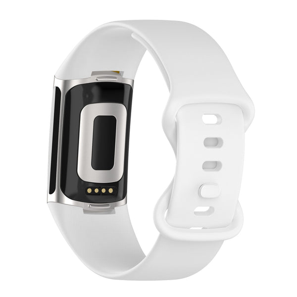 For Fitbit Charge 5 | White Silicone Band