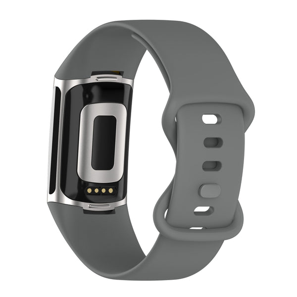 For Fitbit Charge 5 & Fitbit Charge 6 | Grey Silicone Band