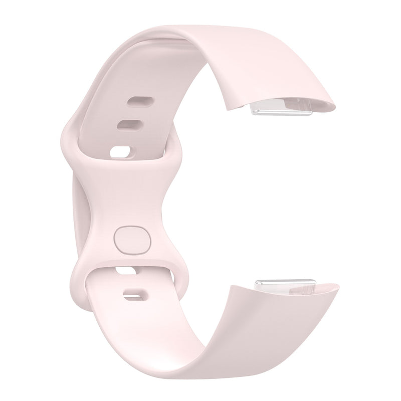 For Fitbit Charge 5 & Fitbit Charge 6 | Light Pink Silicone Band