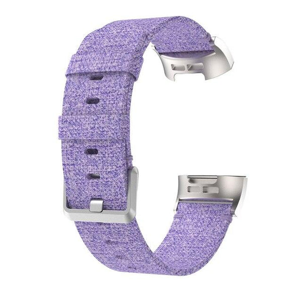 For Fitbit Charge 5 & Fitbit Charge 6 | Purple Woven Canvas Band