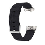 For Fitbit Charge 5 & Fitbit Charge 6 | Black Woven Canvas Band