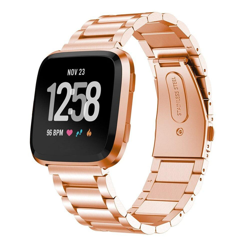 For Fitbit Versa/Versa 2/Versa Lite | Vintage Steel Band | 5 Colors Available